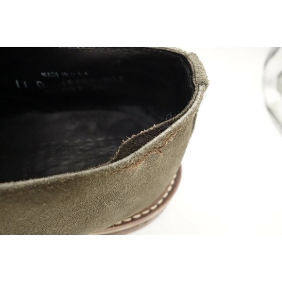 Helm Olive Green Suede Leather Dress Casual Oxfords Shoes Men\'s 11 D main image 5